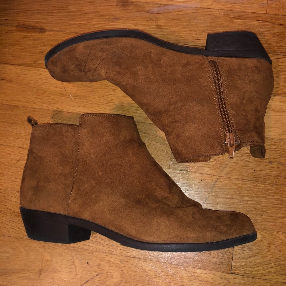 Forever 21 Tan Booties